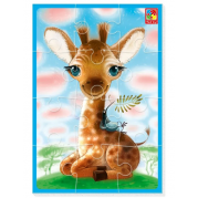 Гра розвиваюча м'які пазли А5 Жираф